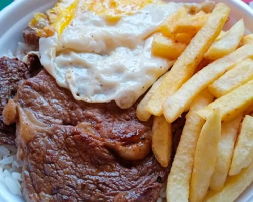 2 Marmitex Bife com Ovo